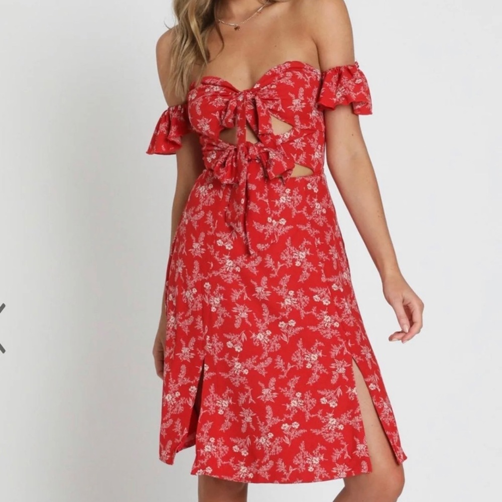 showpo Floral midi dress